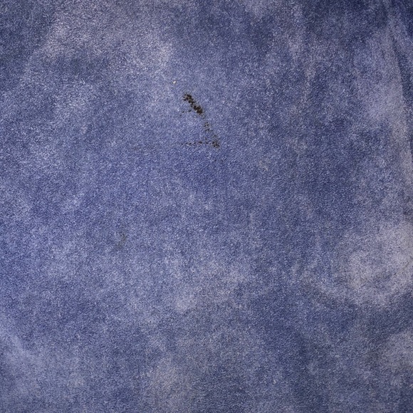 Navy blue suede jacket. - Picture 6 of 6